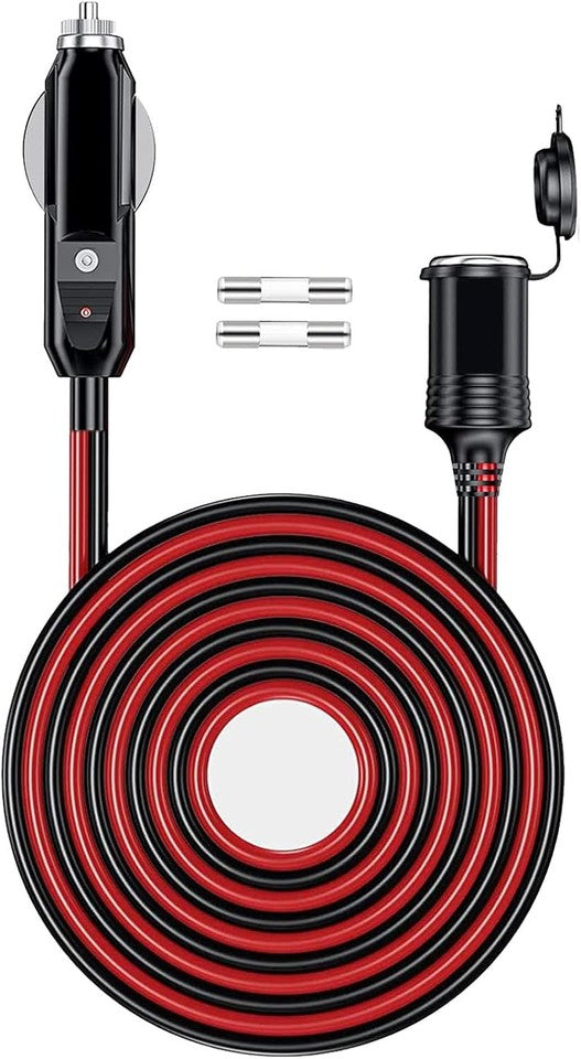 new 12V/24V 16AWG Heavy Duty Cigarette Lighter Extension Cable 13FT, 1PCS 13FT