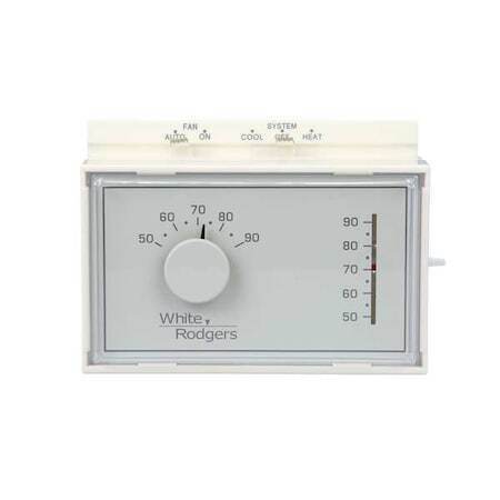 White-Rodgers 1F56n-444 Mechanical Thermostat for Heating and Cooling