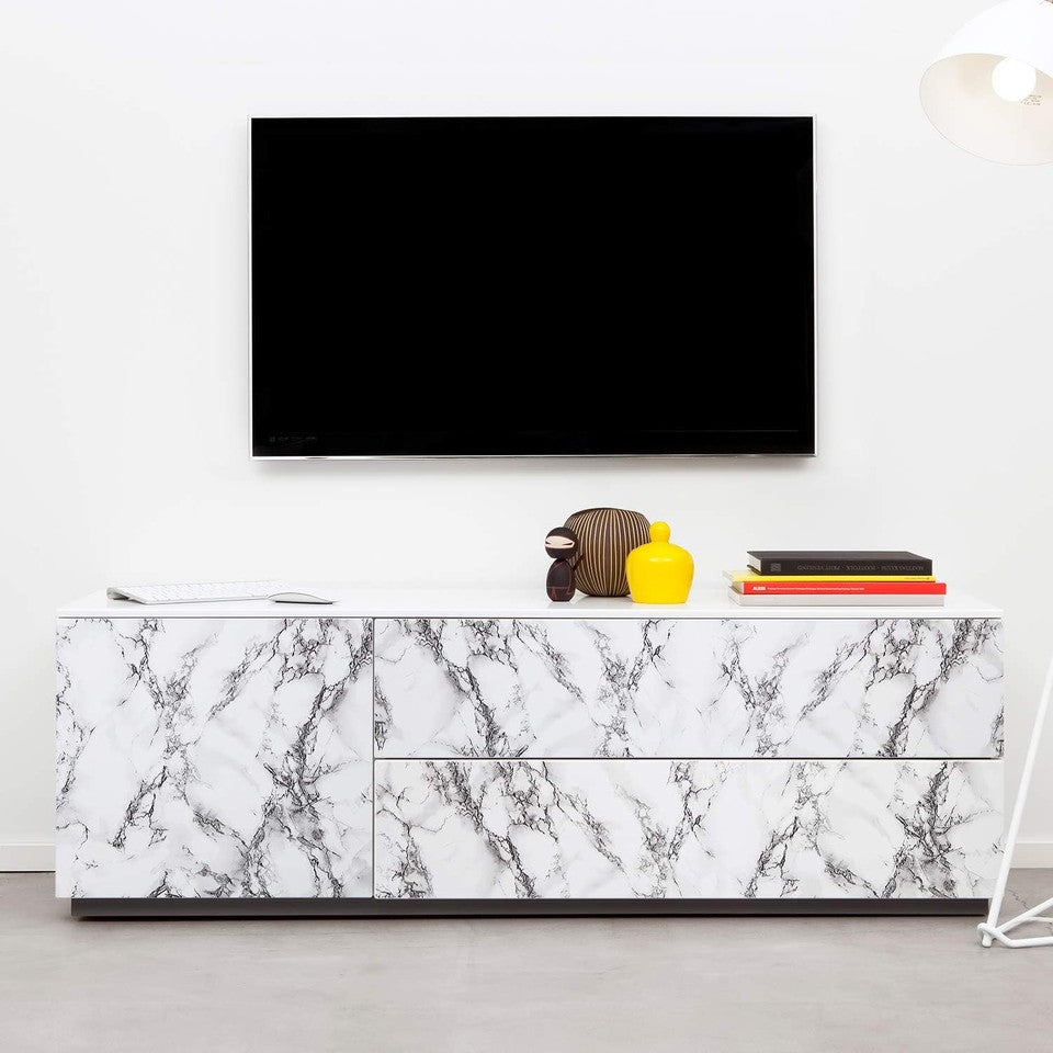new Livelynine Marble Wall Paper 15.8x394 Kitchen Inch, Granite Gray LIVELYNINE - KOEEK