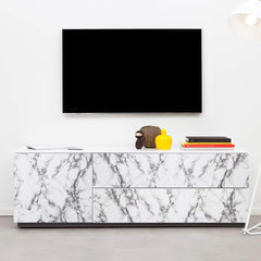 new Livelynine Marble Wall Paper 15.8x394 Kitchen Inch, Granite Gray LIVELYNINE - KOEEK