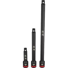 Milwaukee Tool 49-66-6714 3-Piece Drive Impact Extension Set, Black