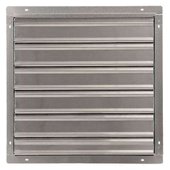 ny Dayton 1C746 24 In Backdraft Demper Wall Shutter, 24-1/2 In X 24-1/2 In