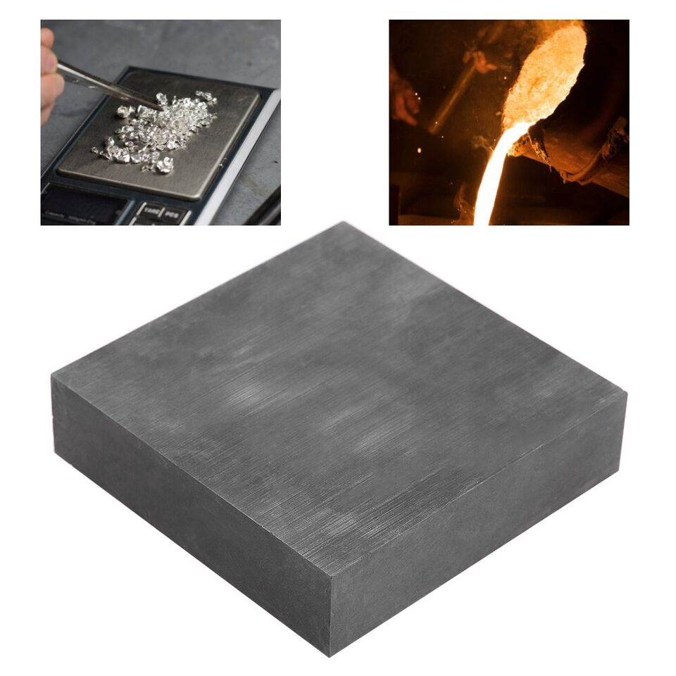 nytt 4x4x1" Grafitt Blank Block Plate Sheet Spark Mold Reparasjonssett for smykkerproduksjon US