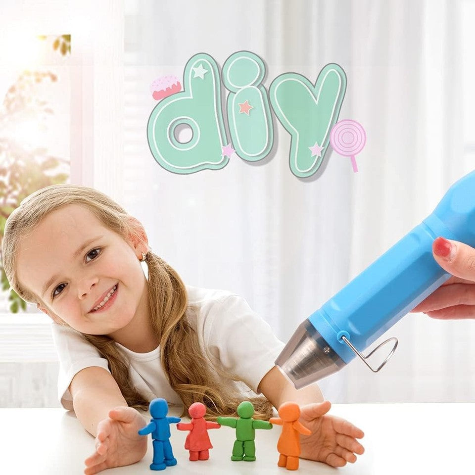 new LDK Mini Heat Gun 4.9Ft, Dual-Temp 392℉ & 662℉ Hot Air Multi-Purpose Blue LDK - KOEEK