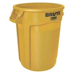 Rubbermaid Commercial Fg262000yel 20 Gal Round Trash Can Yellow 19 In RUBBERMAID - KOEEK