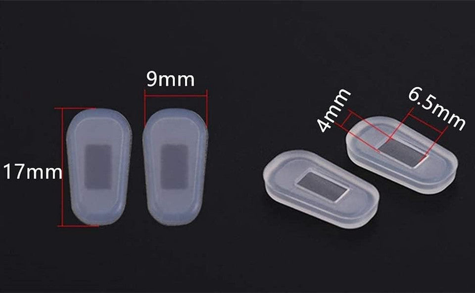 new 5 Pairs Slip-on Nose Pads Covers,Soft Silicone Eyeglasses Frosted White 07FC0E-D4 - KOEEK