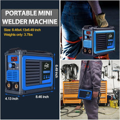new Stick Welder,Portable Welder Machine 110V IGBT Digital Display LCD Blue 07FC0E-D4 - KOEEK