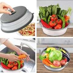 new Microwave Splatter Cover Vented for Food, Guard & 2 PACK, Grey*2 07FC0E-D4 - KOEEK