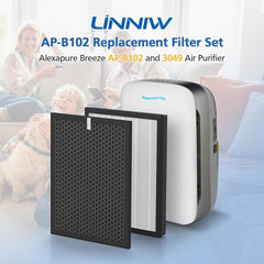 new AP-B102 True HEPA Replacement Filter Set Compatible with Alexapure Breeze... 07FC0E-D4 - KOEEK