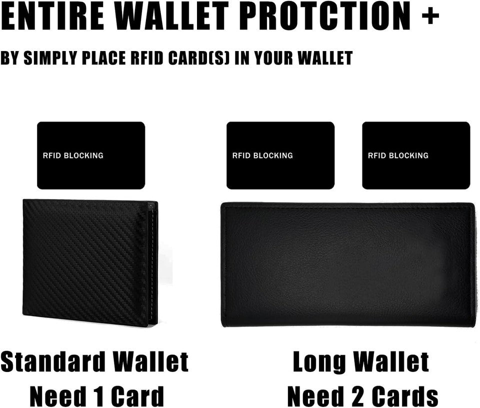 new RFID Blocking Card - 5 Pack, Contactless NFC Credit ID Black/5 cards 07FC0E-D4 - KOEEK
