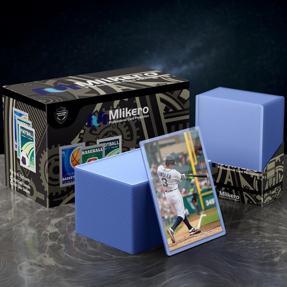 new 200 Card Sleeves Hard Plastic, 100 Sleeves+100 Clear Sleeves, 07FC0E-D4 - KOEEK