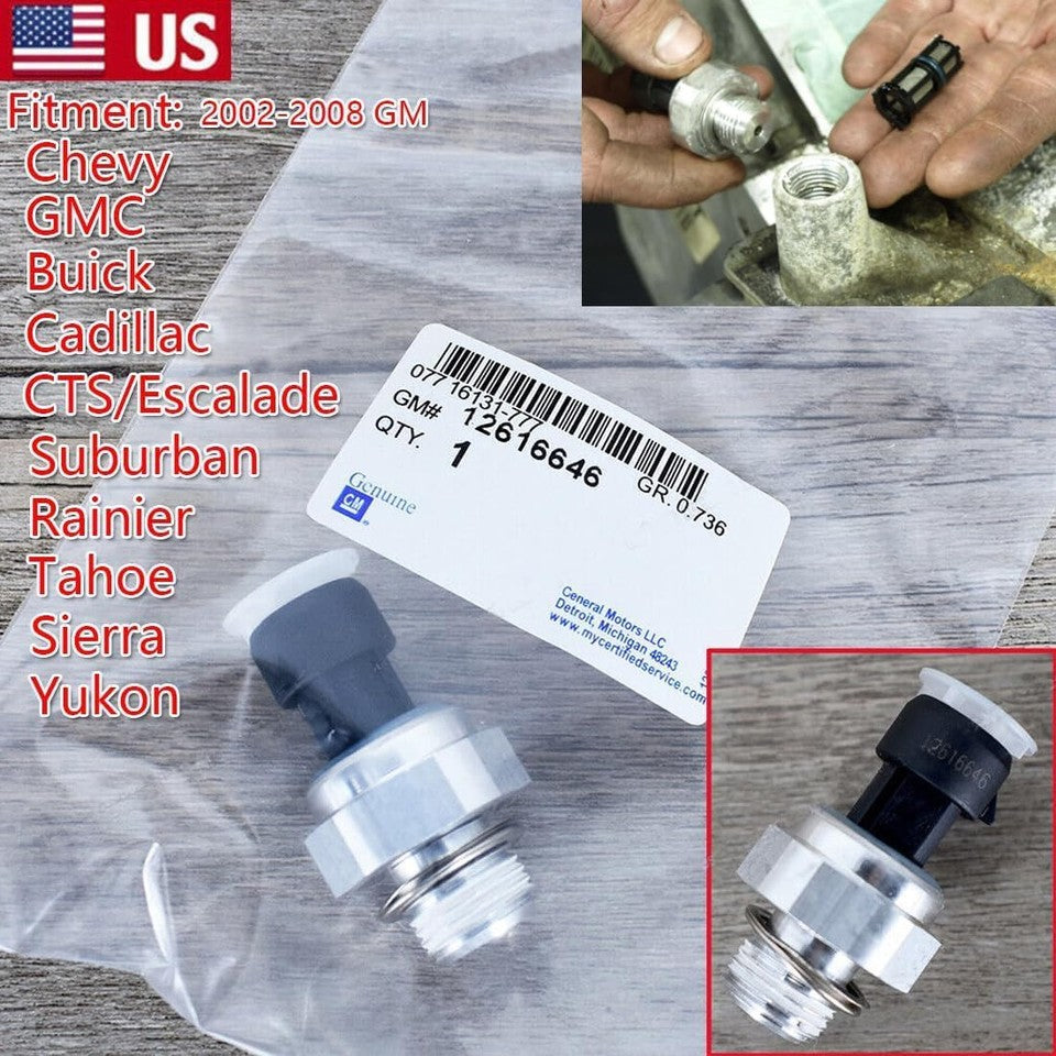 new 12677836 Oil Pressure Sensor for Chevy Chevrolet Silverado 1500 2500... 07FC0E-D4 - KOEEK