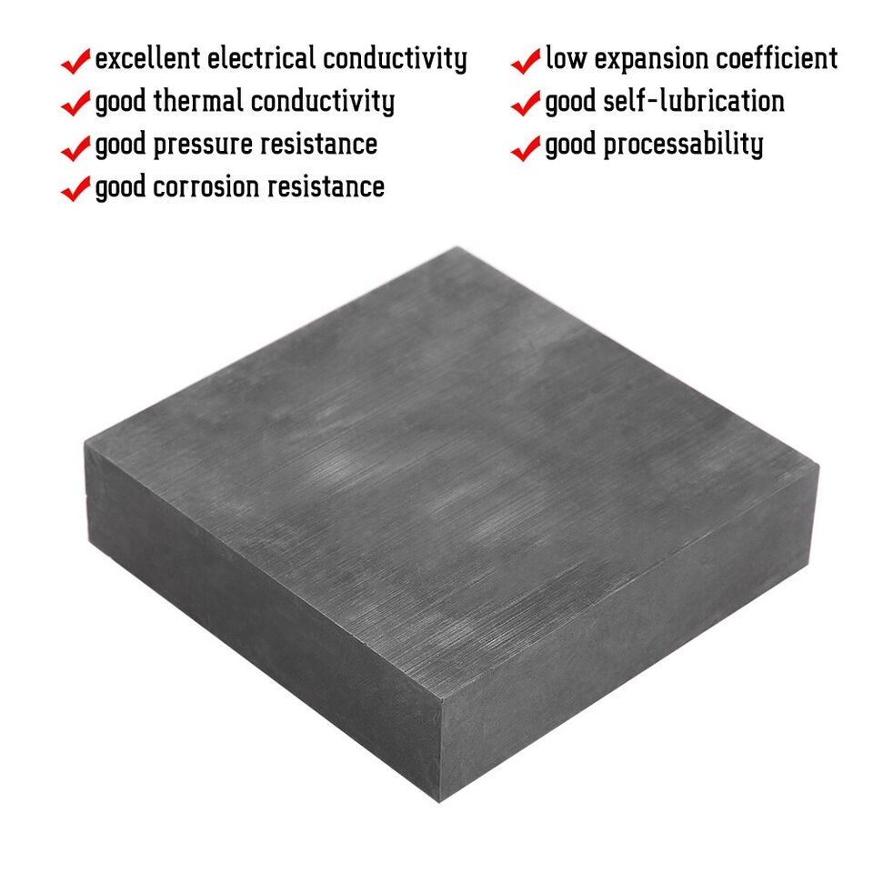 nytt 4x4x1" Grafitt Blank Block Plate Sheet Spark Mold Reparasjonssett for smykkerproduksjon US