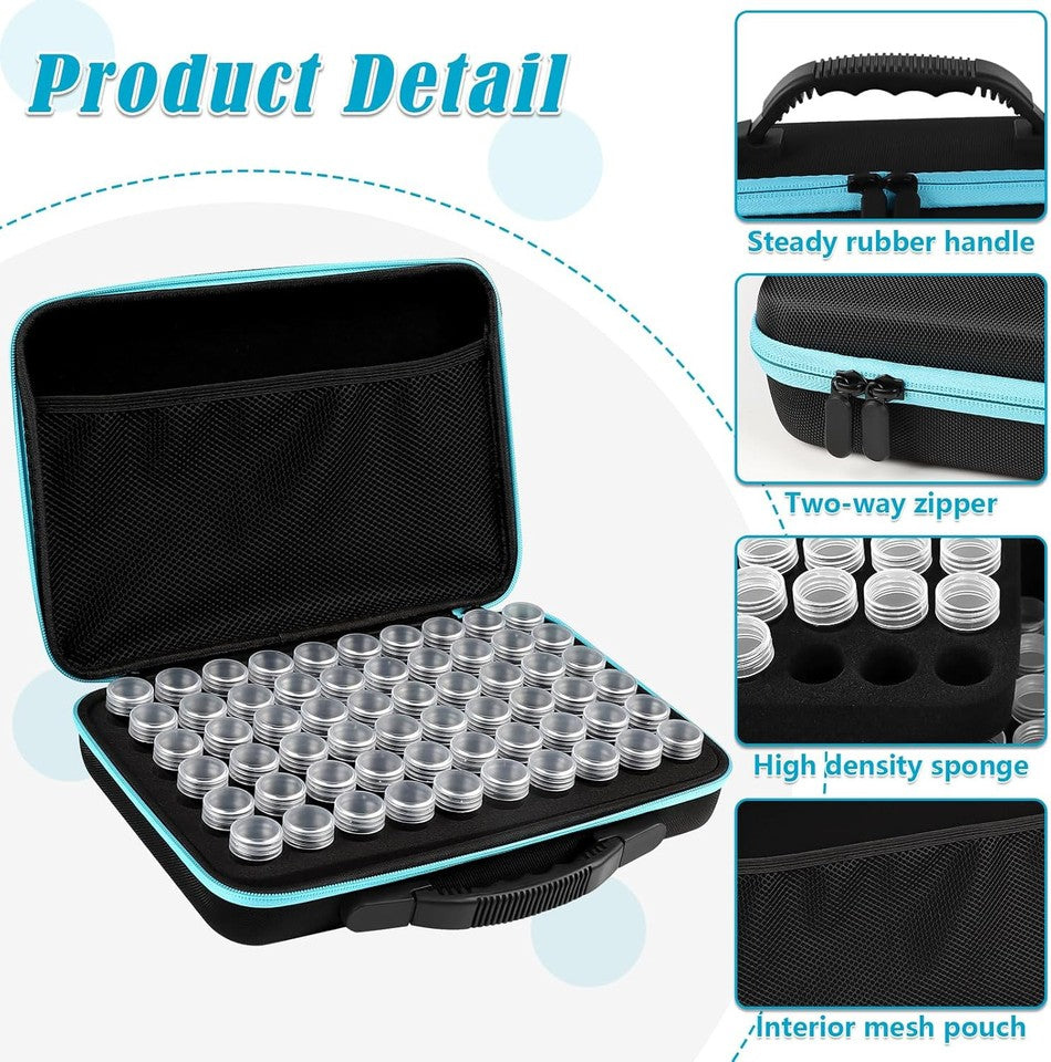 new 60 Slots Seed Storage Organizer with 20 Envelopes, Sturdy Black-60 slot 07FC0E-D4 - KOEEK