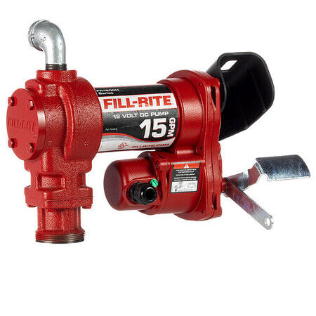 ny Fill-Rite Fr1204h drivstoffoverføringspumpe, 12Vdc, 15 Gpm, Hk, Støpejern, 1 In.