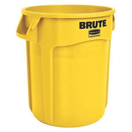 Rubbermaid FG261000YEL 10 Gal Trash Can, Yellow, 15 In