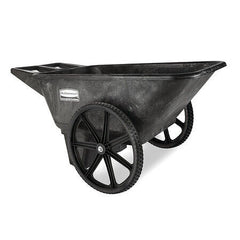 ny Rubbermaid Commercial Fg564200bla Big Wheel Cart,Hd,1/4 Cu. Yd., 300 Lb.