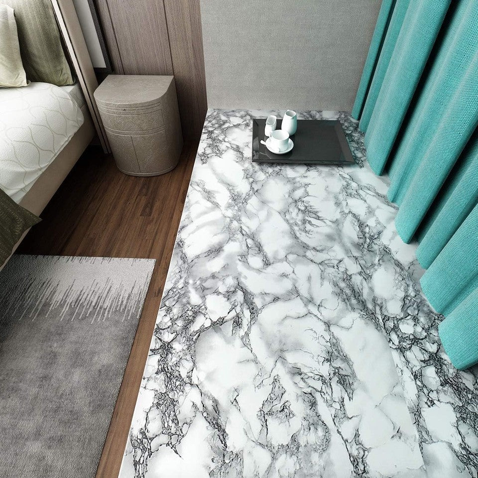 new Livelynine Marble Wall Paper 15.8x394 Kitchen Inch, Granite Gray LIVELYNINE - KOEEK