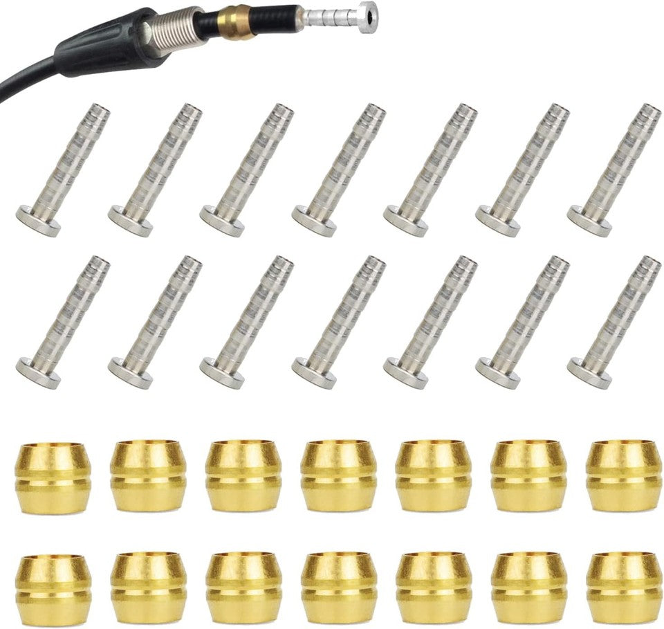 new 14 PCS BH90 Brake Olive and Barb - brass olive steel 07FC0E-D4 - KOEEK