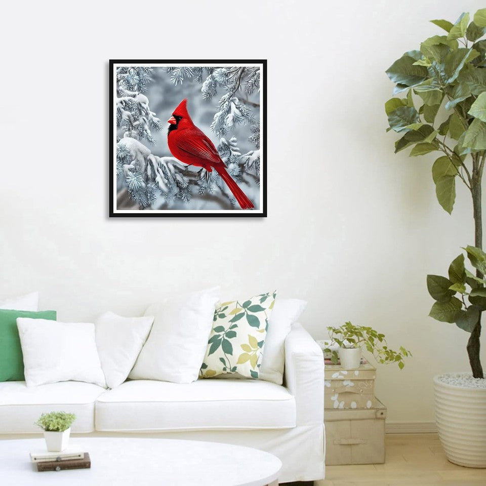 new Stalente Diamond Painting Kits for Adults, Cardinal 5D DIY White, Red STALENTE - KOEEK