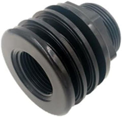 new 1" Bulkhead ABS Threaded x NPT Standard 2-Pair (4-Pack) NBR Black 07FC0E-D4 - KOEEK