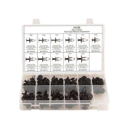 new Zoro Select 8180 Ergo Tuflok Retainer Assortment,110 Pc