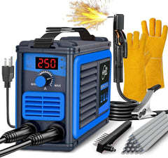 new Stick Welder,Portable Welder Machine 110V IGBT Digital Display LCD Blue 07FC0E-D4 - KOEEK