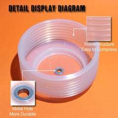 new 6-1/8 Hole Saw for Recessed Lights Can Lights, 6 inch, Orange 07FC0E-D4 - KOEEK