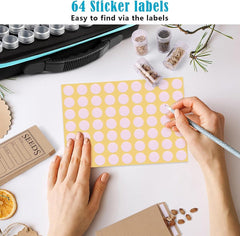 new 60 Slots Seed Storage Organizer with 20 Envelopes, Sturdy Black-60 slot 07FC0E-D4 - KOEEK