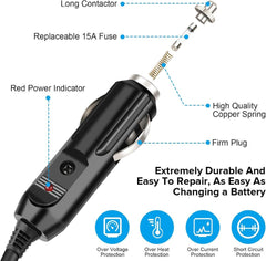 new Car Charger XT60 Extended Power Cord 12V/24V Compatible with Anker Black 07FC0E-D4 - KOEEK