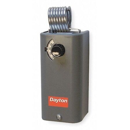 ny Dayton 1Uhh2 Line Volt Mekanisk Tstat, Åpen/Close On Rise, Vertical Box, Spdt