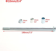 new Minho 10mm 190mm Front Rear Axle with Bushing 6mm 15mm 20mm Fit for 10-190mm MINHO - KOEEK