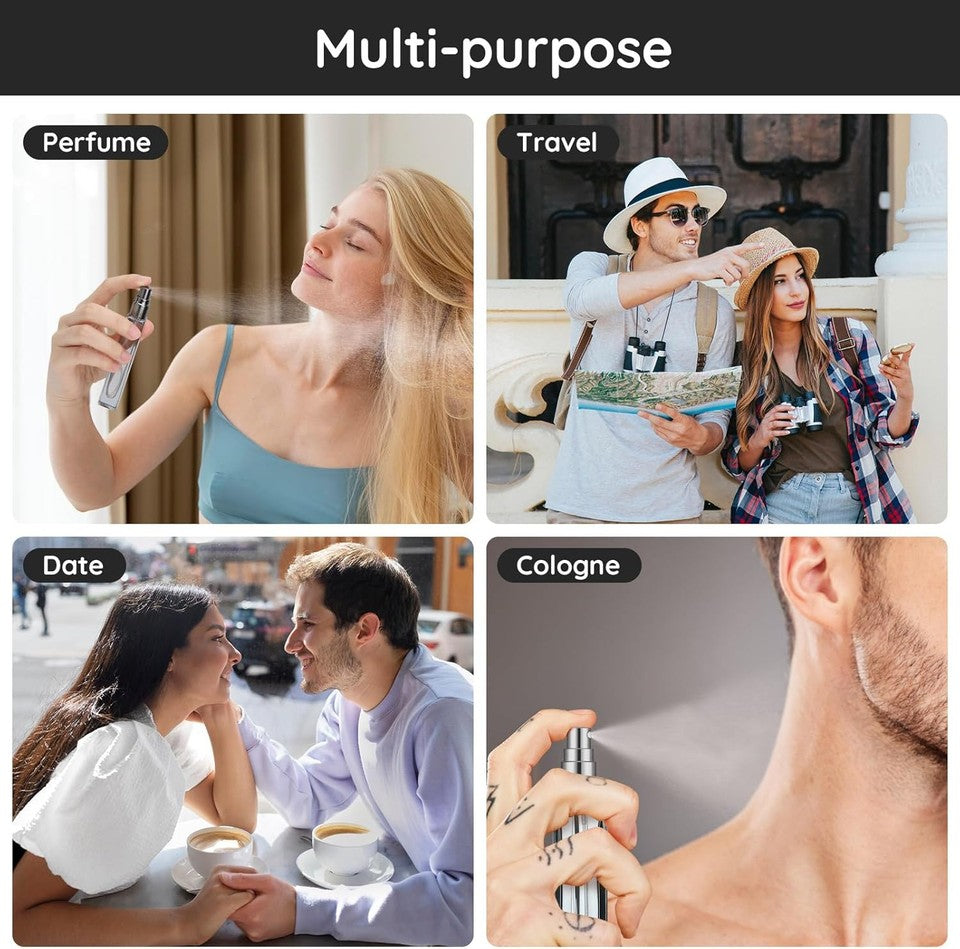 new Segbeauty Glass Perfume Bottle Set, 5 Pack of 10ML Portable Mixed SEGBEAUTY - KOEEK