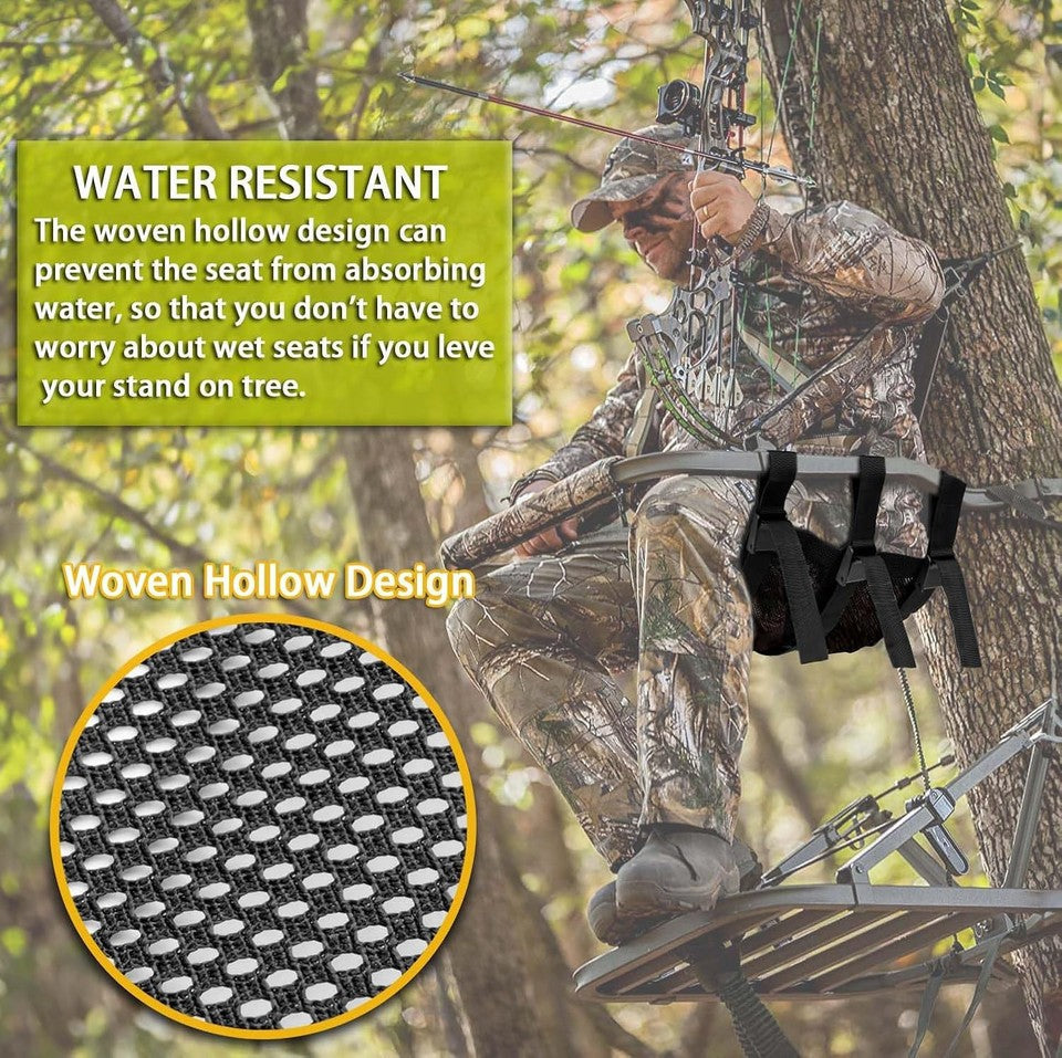 new Tree Stand Seat Replacement for Hunting, Lightweight Mesh Seat... 07FC0E-D4 - KOEEK