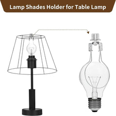 new 2 Pack Round Lamp Shade Light Bulb Clip Adapter, ALUCSET Lampshade Silver ALUCSET - KOEEK