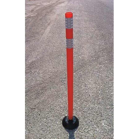 ny Zoro Select 04-48-Owg Delineator Post,Orange,Hdpe,48 In