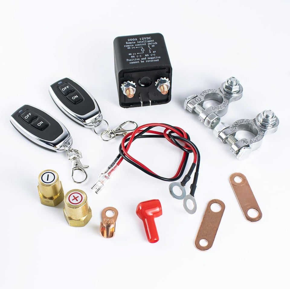 new Remote Battery Disconnect Switch Kit DC 12V 200A for Cars Auto RV Truck...