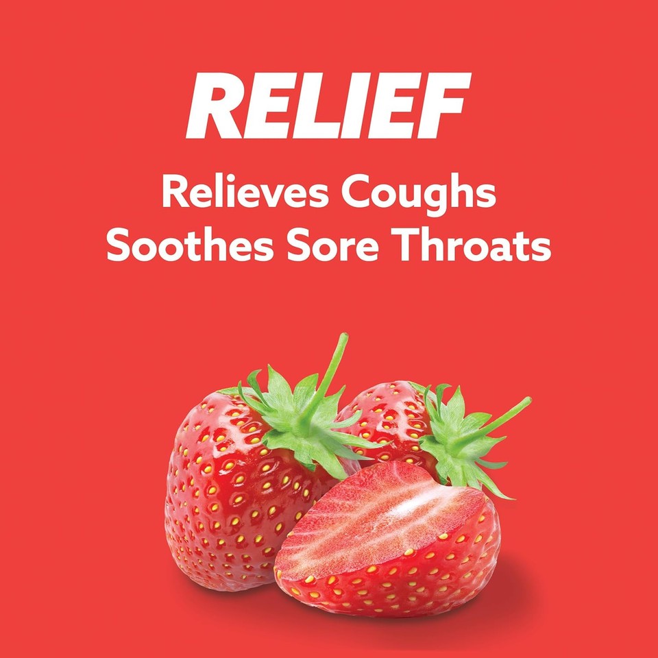 new HALLS Relief Strawberry Cough Drops, Economy Pack, 80 80 Count (Pack of 1) HALLS - KOEEK