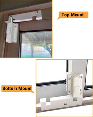 new Sliding Door Security Lock - Patio Glass Lock, White 07FC0E-D4 - KOEEK
