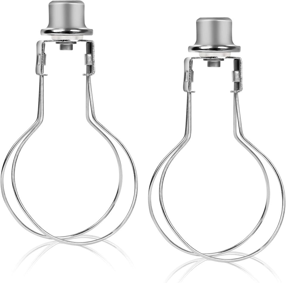 new 2 Pack Round Lamp Shade Light Bulb Clip Adapter, ALUCSET Lampshade Silver ALUCSET - KOEEK