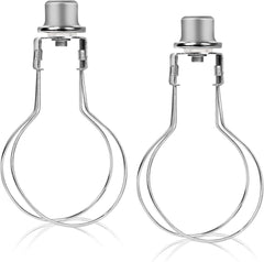 new 2 Pack Round Lamp Shade Light Bulb Clip Adapter, ALUCSET Lampshade Silver ALUCSET - KOEEK