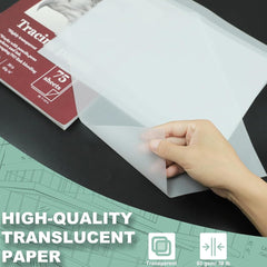 new Tracing Paper for Drawing, 9 X 12'' 9-x-12-inch:1 Pack, white 07FC0E-D4 - KOEEK