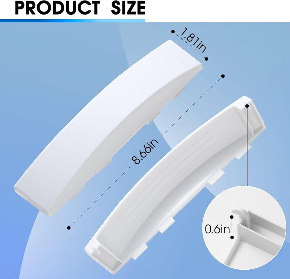 new WE01X30378 Dryer Door Handle Replacement for Ge Clothes Laundry White Color 07FC0E-D4 - KOEEK