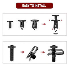 new Xislet Set of 30pcs Body Panel Torx Screw 7519650, U-Type One Size, Black XISLET - KOEEK