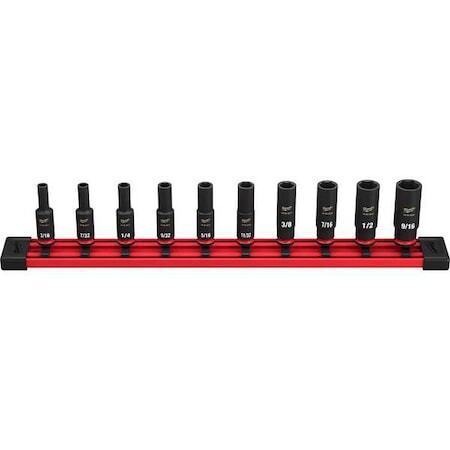 new Milwaukee Tool 49-66-7001 In Drive Impact Socket Set, Sae, 10 Pc. Pcs koeek - KOEEK