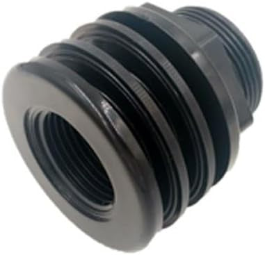 new 1" Bulkhead ABS Threaded x NPT Standard 2-Pair (4-Pack) NBR Black 07FC0E-D4 - KOEEK