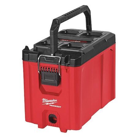 new Milwaukee Tool 48-22-8422 Packout Compact Tool Box, Polypropylene, Black/Red, Milwaukee - KOEEK