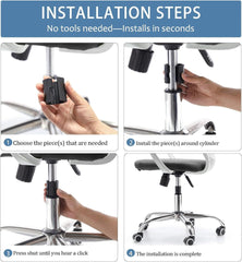 new Salbree Office Chair Hero Fix Attaches Clamps to Large Cylinder Piston Black SALBREE - KOEEK