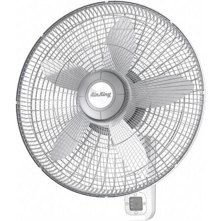 new Air King 9850 18" Wall Mount Fan, Oscillating, 3 Speeds, 120Vac, Remote Control