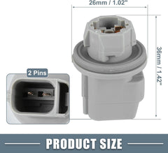 new License Plate Light Socket F37Z-13550-A Wiring Harness Plug Connectors Grey 07FC0E-D4 - KOEEK